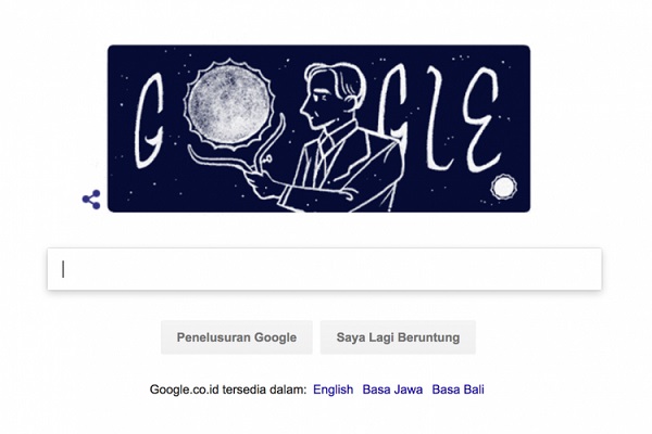 Google Doodle rayakan kelahiran S. Chandrasekhar 
