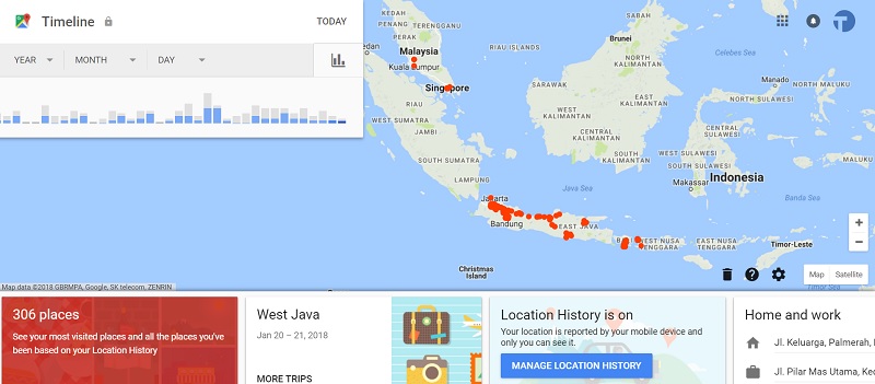 Begini cara menggunakan fitur Timeline di Google Maps