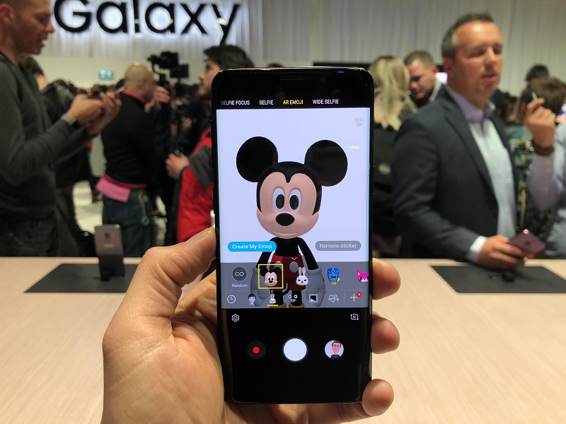 Avatar Disney tersedia di AR Emoji Samsung Galaxy S9