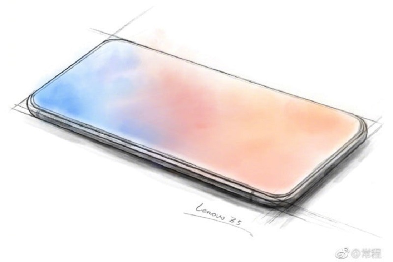 Sketsa smartphone full screen Lenovo beredar
