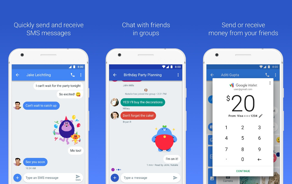 Cara kirim pesan via komputer dengan Android Messages