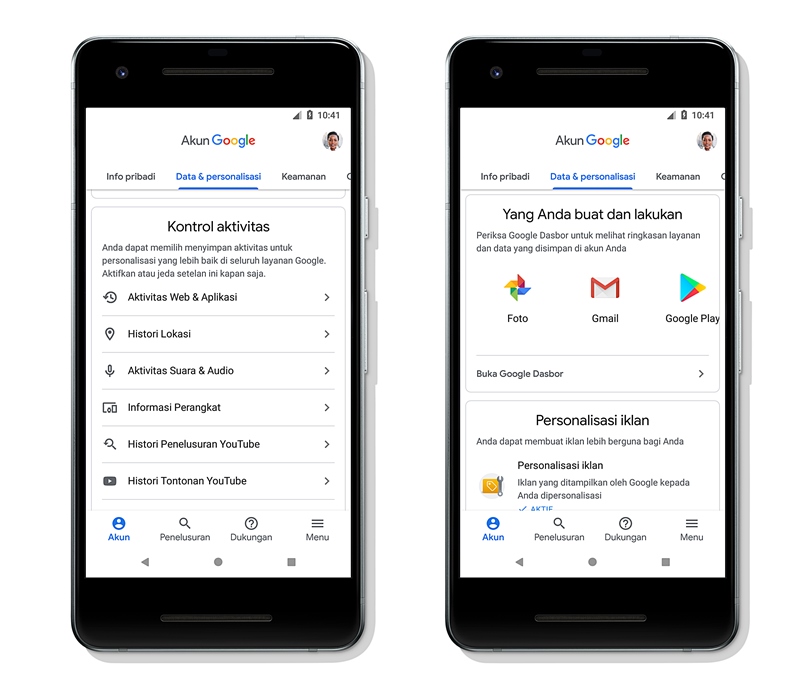 Pembaruan keamanan hadir untuk Google Account