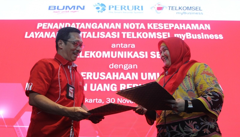 Telkomsel sokong solusi digital untuk Peruri