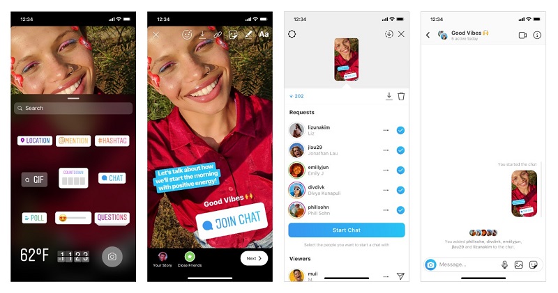 Cara pakai stiker chat di Instagram