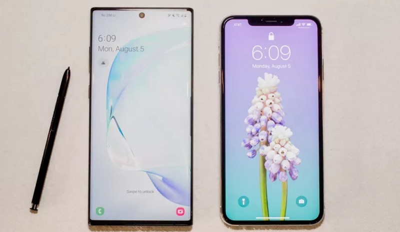 Adu spesifikasi Galaxy Note 10 dan iPhone XS Max