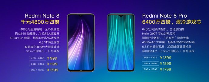 Spesifikasi Redmi Note 8 dan Note 8 Pro yang resmi meluncur