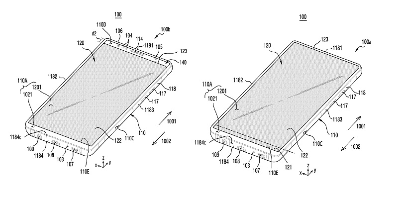 Smartphone layar geser Samsung