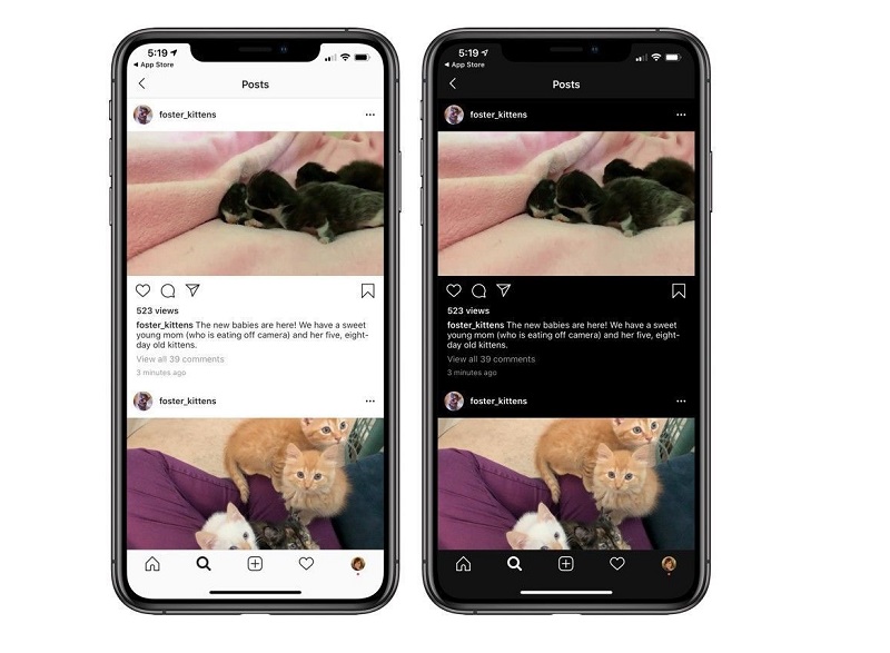 Instagram gulirkan dark mode untuk iOS