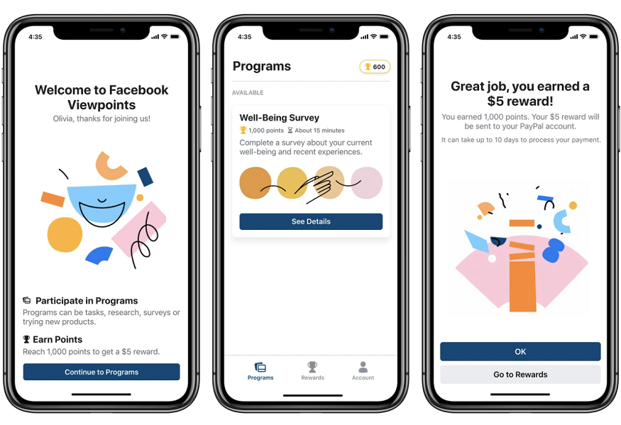 Facebook Viewpoints jadi aplikasi riset pasar terbaru