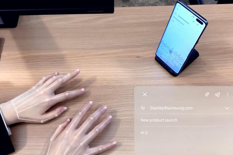 Samsung SelfieType jadi keyboard yang tidak terlihat