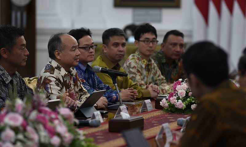 Didampingi Grab, bos Softbank minat investasi ibu kota baru