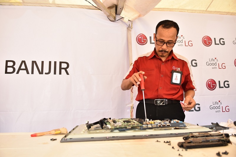 LG gratiskan servis produknya yang terkena dampak banjir
