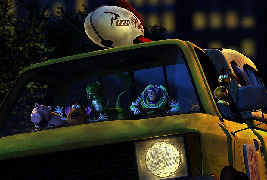Ini kumpulan film Pixar yang tampilkan truk Pizza Planet