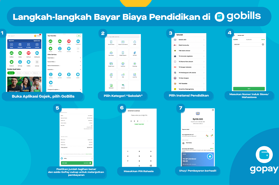 Kini kamu bisa bayar SPP pakai GoPay