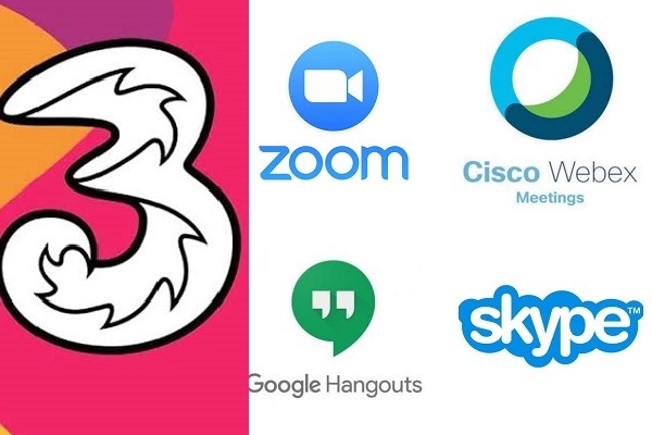 Tri uji bandwidth empat aplikasi telekonferensi