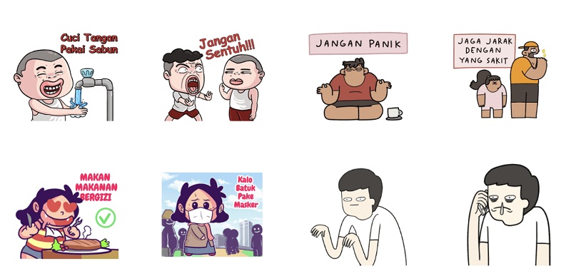 Line punya stiker edukasi Covid-19, kerja sama dengan kreator muda