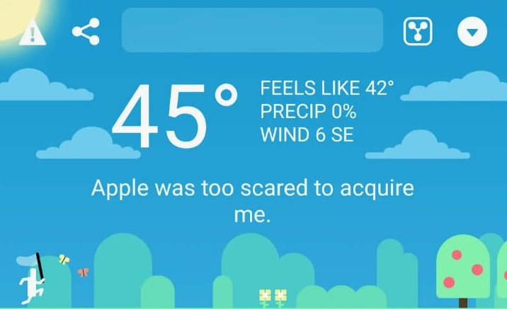Aplikasi alternatif pengganti Dark Sky di Android