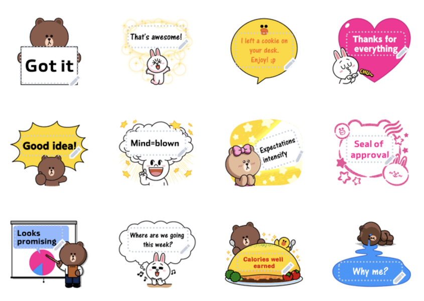 Stiker di Line kini bisa tampung pesan pribadi