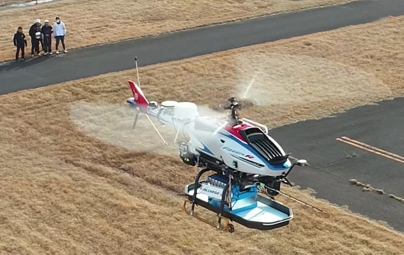 Yamaha uji coba drone pengantar dengan bantuan satelit