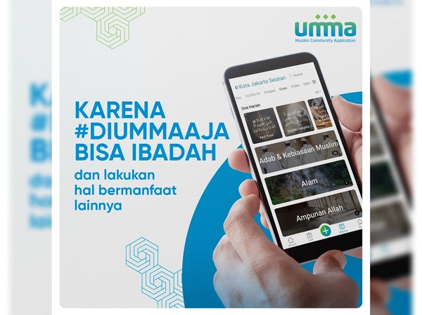 Fitur baru aplikasi umma bantu masyarakat ibadah dari rumah
