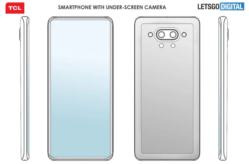 TCL patenkan kamera depan di dalam layar smartphone