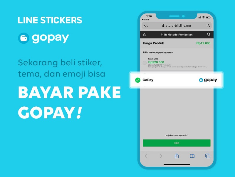 Beli Line Stickers kini bisa pakai GoPay