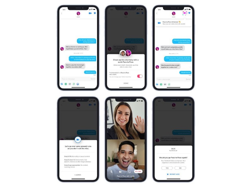 Tinder uji fitur panggilan video