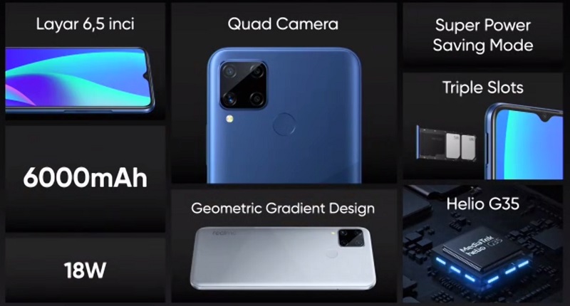 Perbandingan spesifikasi Realme C15 dan Xiaomi Redmi 9