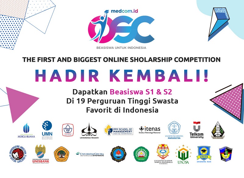 Beasiswa OSC 2020 diluncurkan untuk jenjang S1 dan S2