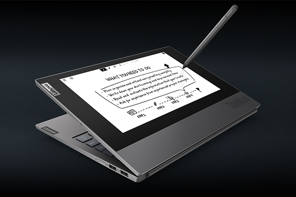 Lenovo ThinkBook Plus hadir dengan dua layar untuk pebisnis modern