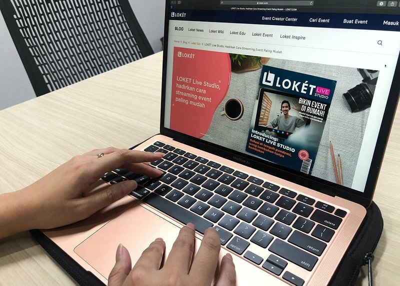 LOKET Live Studio bantu kreator konten gelar event online