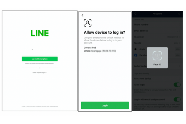 Pengguna LINE di iPad kini bisa login tanpa password