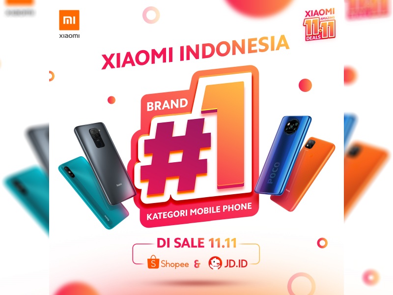 Xiaomi jadi brand paling laris di Shopee dan JD.ID selama 11.11