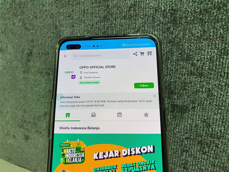 Fitur keamanan OPPO Reno4 lindungi data saat belanja online