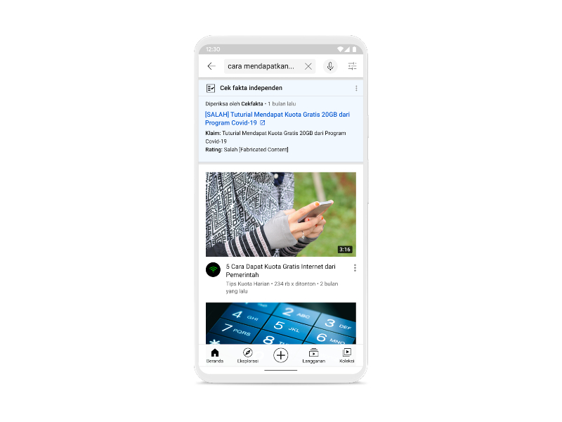 Fitur Cek Fakta YouTube kini hadir di Indonesia