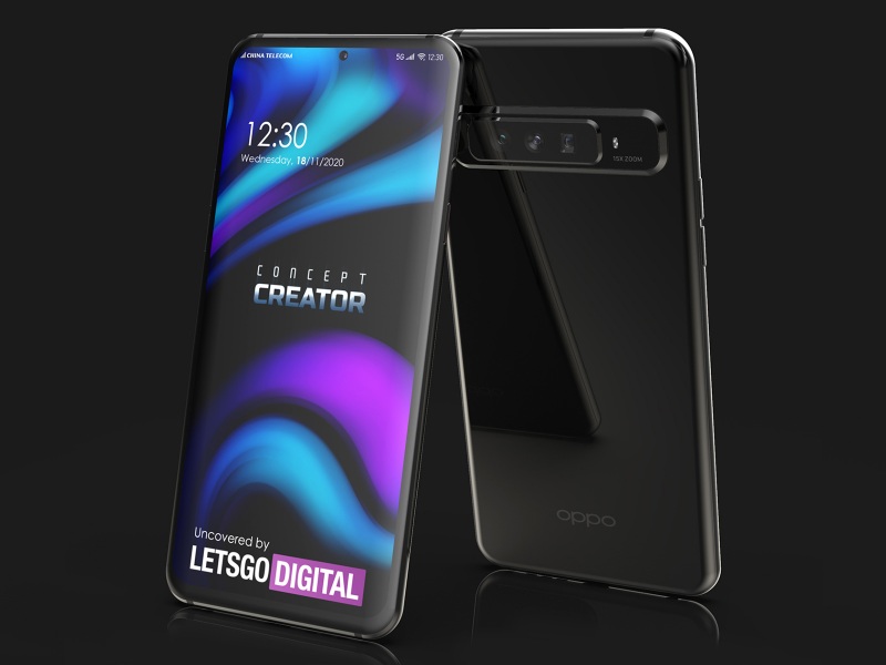 OPPO punya paten ponsel dengan 15x zoom