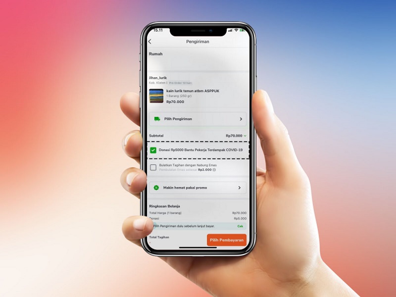 Forwat dan Tokopedia buka donasi untuk pekerja informal