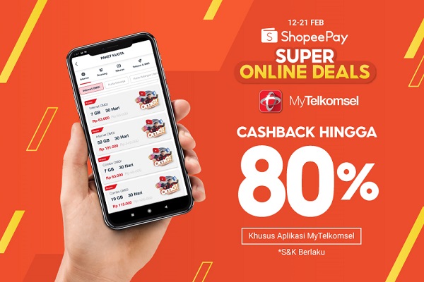 transaksi di MyTelkomsel, bisa bayar pakai  ShopeePay