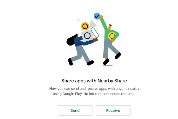 Android Nearby bisa transfer aplikasi dari Google Play Store