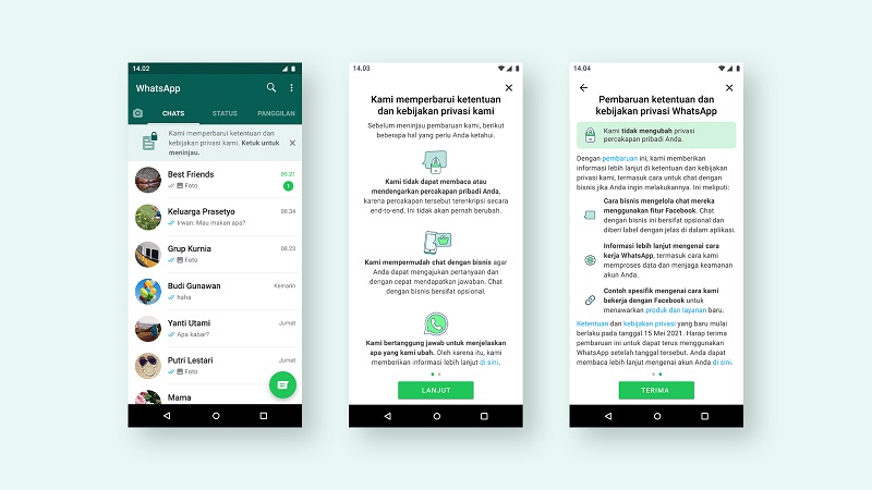 WhatsApp pastikan keamanan privasi pengguna aman