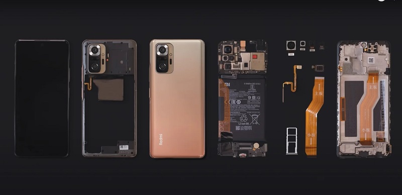 Xiaomi bongkar bodi Redmi Note 10 Pro