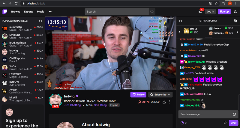 Streamer ini sudah live selama 2 minggu non=stop