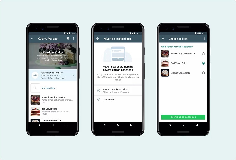 Pesan bisnis, belanja, dan iklan kini terhubung ke WhatsApp