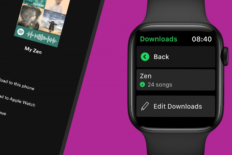 Cara unduh dan putar lagu offline di Spotify Apple Watch