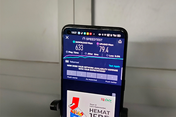 Kencang! 5G Telkomsel sentuh 600 Mbps