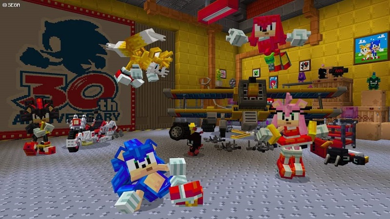 DLC Minecraft hadirkan karakter Sonic the Hedgehog
