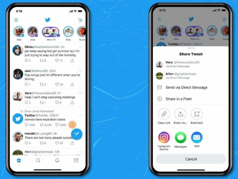 Kini tweet pengguna bisa dibagikan ke Instagram Stories