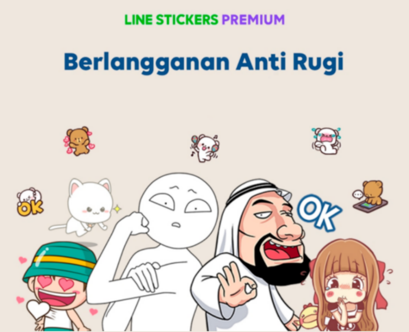 LINE hadirkan program langganan stiker dan emoji