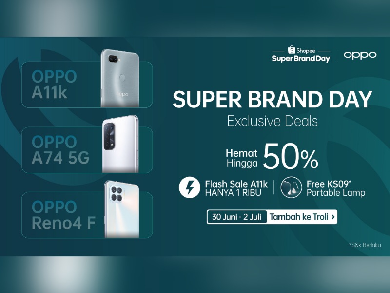 Bersama Shopee, OPPO gelar program Super Brand Day