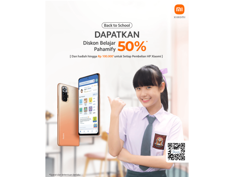 Xiaomi hadirkan promo “Back to School” bareng Pahamify